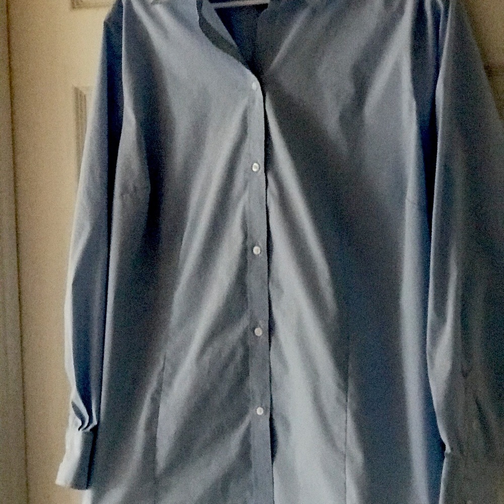Liz Claiborne /light blue/long sleeve/blouse.